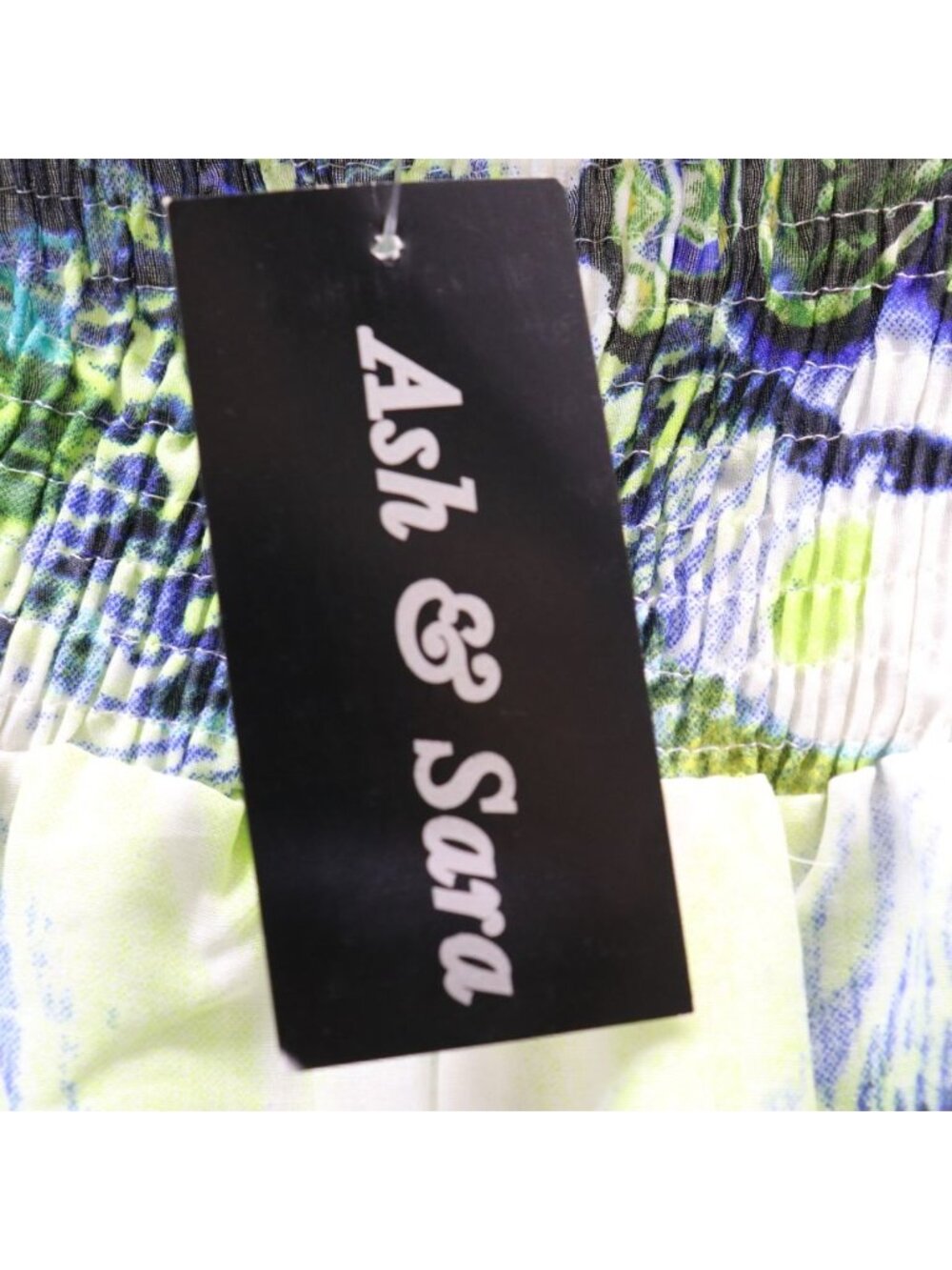 Ash & Sara Boho Print Wide Leg Palazzo Pants XL Flowy Festival Pull On NWT - Picture 4 of 14